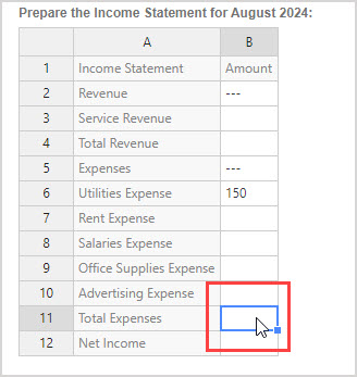 Double clicking on a cell in the spreadsheet is shown to select it.